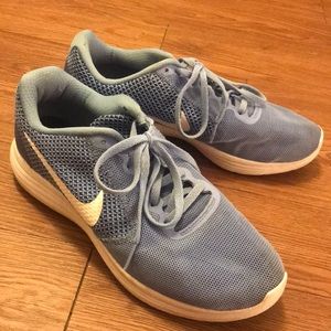 Blue Nike Revolution 3